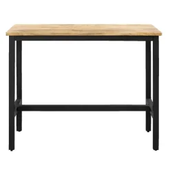 Bartafel Kyan - zwart/naturel - 105x137x67 cm