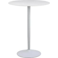 Bartafel Wit Keramiek - Metaal - 80x80x105cm - Laurens