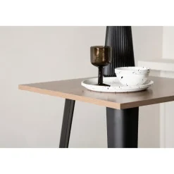 Bartafel Zwart Hout - 60x60x105cm - Tempe