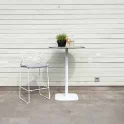 Bartafel Zwart Kunststof - 70x70x100cm - Milano