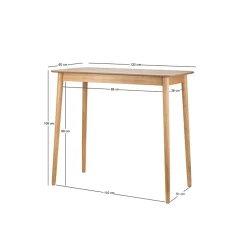 Bartafelvoor 4 personen van massief grenen L120