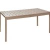 BARTICA - Tuintafel - Bruin - 154 x 84 cm - Synthetisch materiaal
