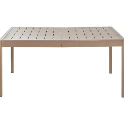 BARTICA - Tuintafel - Bruin - 154 x 84 cm - Synthetisch materiaal