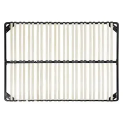 BASIC - Lattenbodem - Zwart - 140 x 200 cm - Staal