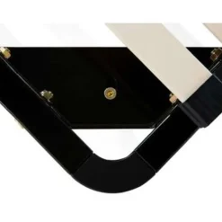 BASIC - Vrijstaande lattenbodem - Zwart - 90 x 200 cm - Staal