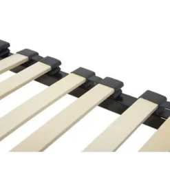 BASIC - Vrijstaande lattenbodem - Zwart - 140 x 200 cm - Staal