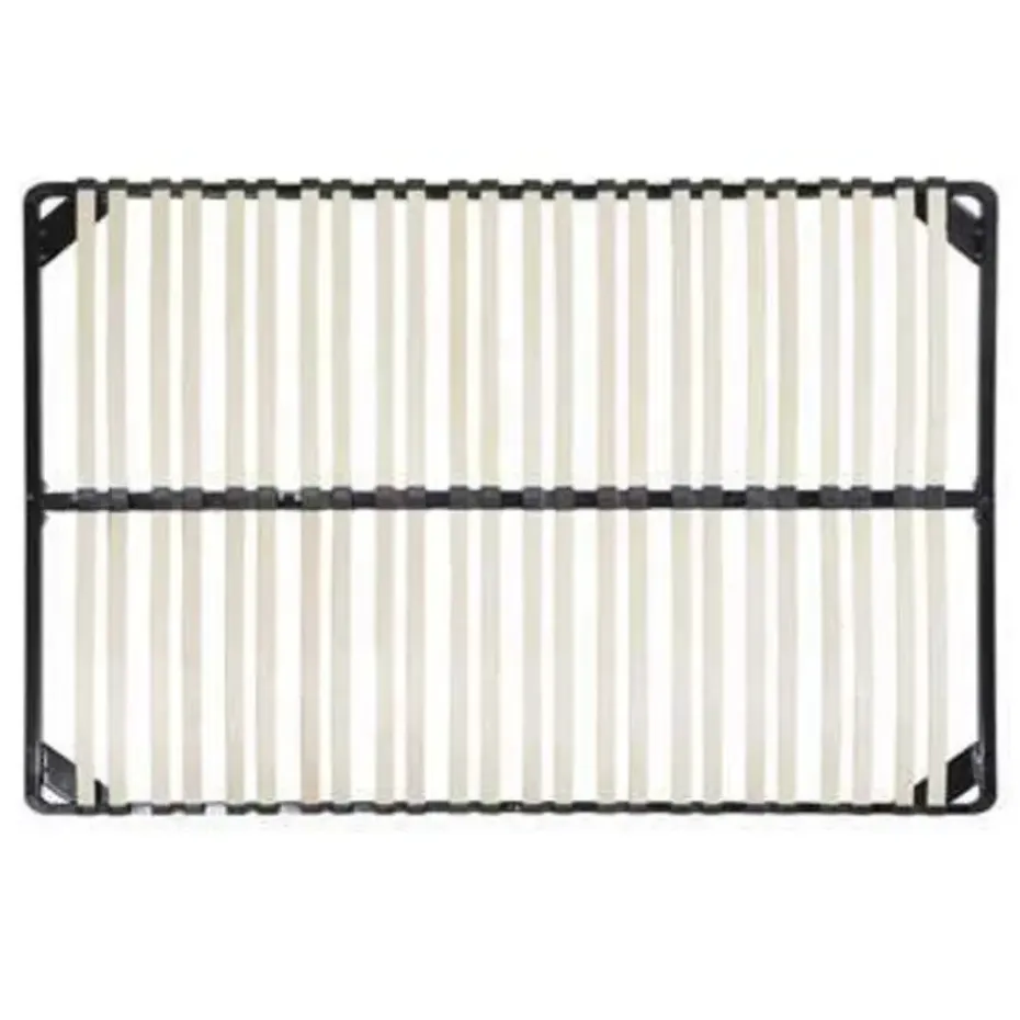 BASIC - Vrijstaande lattenbodem - Zwart - 140 x 200 cm - Staal