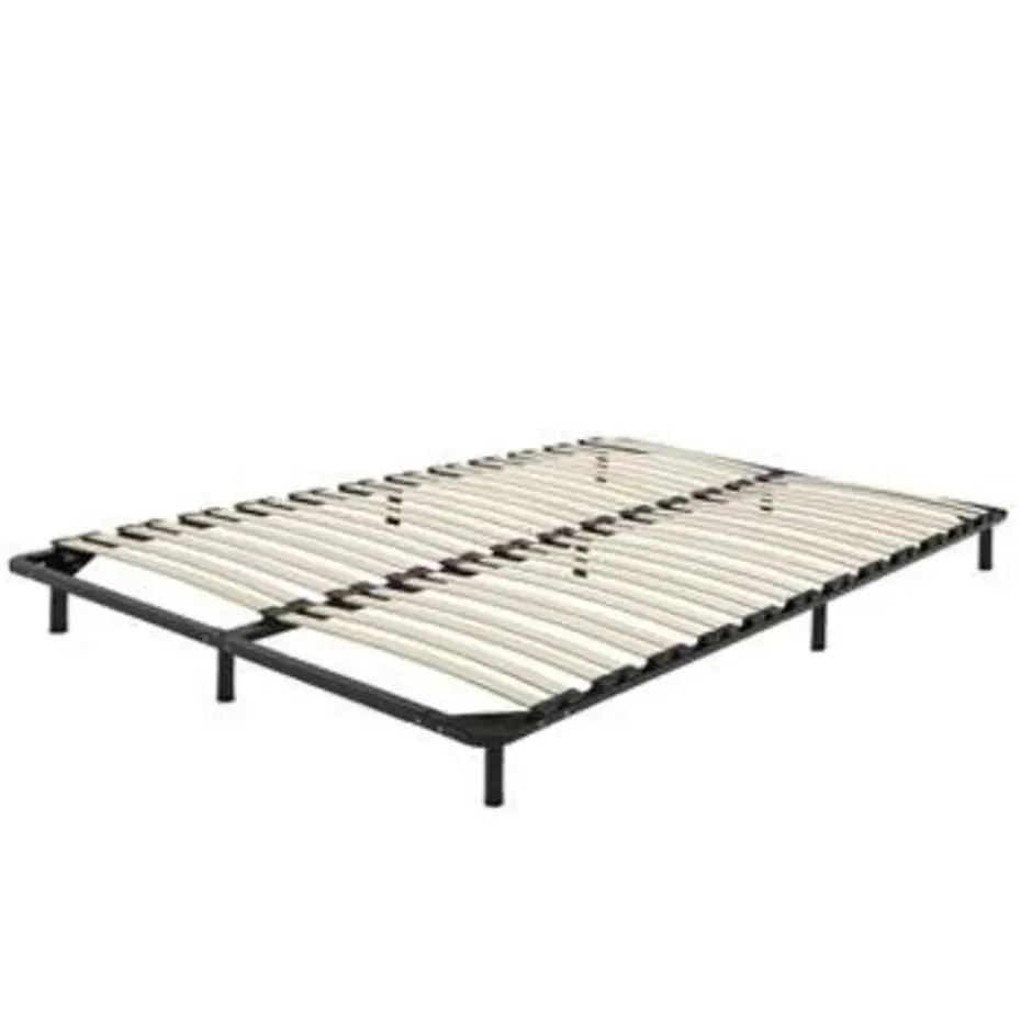 BASIC - Vrijstaande lattenbodem - Zwart - 140 x 200 cm - Staal