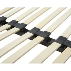 BASIC - Vrijstaande lattenbodem - Zwart - 140 x 200 cm - Staal