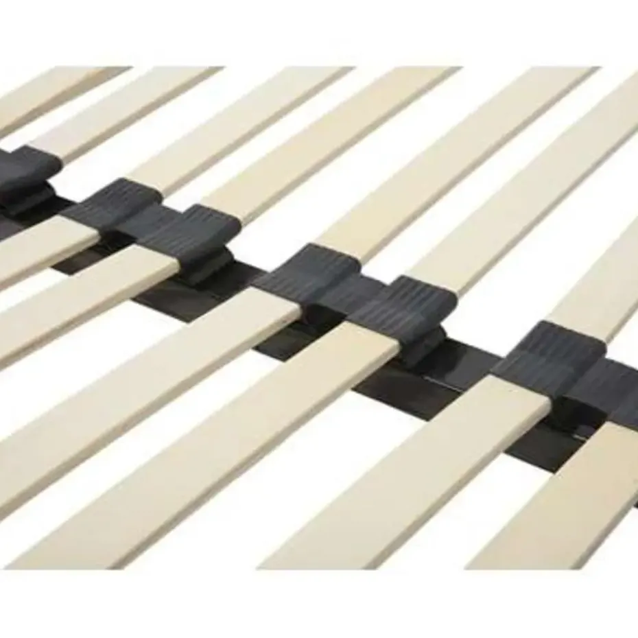 BASIC - Vrijstaande lattenbodem - Zwart - 140 x 200 cm - Staal