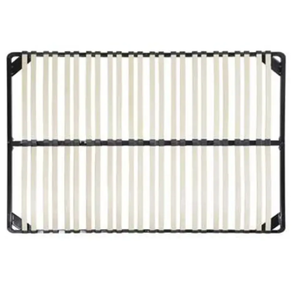 BASIC - Vrijstaande lattenbodem - Zwart - 140 x 200 cm - Staal