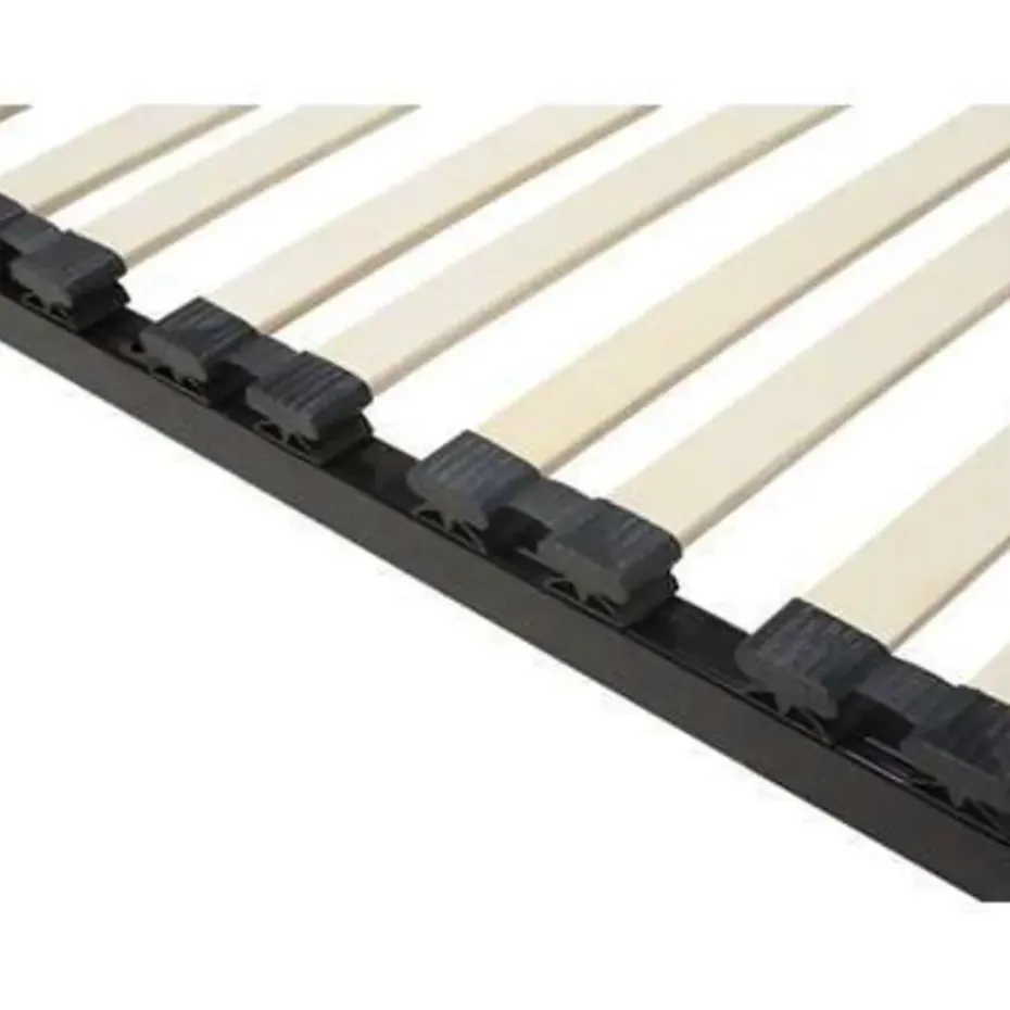 BASIC - Vrijstaande lattenbodem - Zwart - 140 x 200 cm - Staal