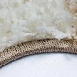 Basic Shaggy Geblokt vloerkleed Bruin / Beige Hoogpolig - 200x290 CM