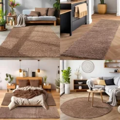 Basic Shaggy vloerkleed Caramel Hoogpolig - 160x230 CM