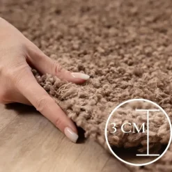 Basic Shaggy vloerkleed Caramel Hoogpolig - 160x230 CM