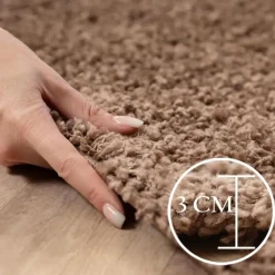 Basic Shaggy vloerkleed Caramel Hoogpolig - 120x170 CM