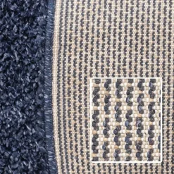 Basic Shaggy vloerkleed Donker Blauw Hoogpolig - 140x200 CM