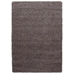 Basic Shaggy vloerkleed Taupe Hoogpolig - 160x230 CM