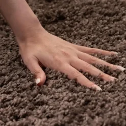 Basic Shaggy vloerkleed Taupe Hoogpolig - 160x230 CM