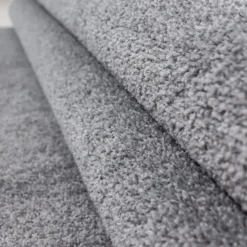 Basics Effen Rond Vloerkleed Lichtgrijs Laagpolig - 160 CM ROND