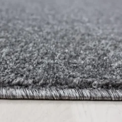 Basics Effen Rond Vloerkleed Grijs Laagpolig - 200 CM ROND