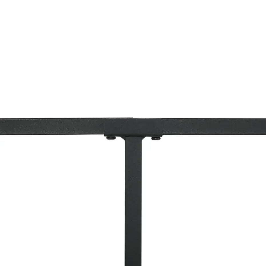 BATTUT - Eenpersoonsbed - Zwart - 90 x 200 cm - Metaal