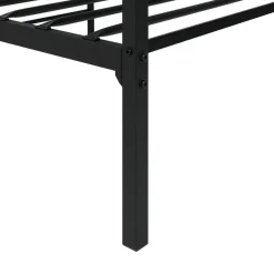 BATTUT - Eenpersoonsbed - Zwart - 90 x 200 cm - Metaal