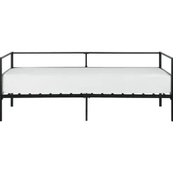 BATTUT - Eenpersoonsbed - Zwart - 90 x 200 cm - Metaal