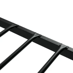 BATTUT - Eenpersoonsbed - Zwart - 90 x 200 cm - Metaal