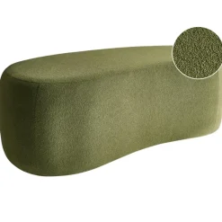 BAYARD - Poef - Groen - Bouclé