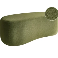 BAYARD - Poef - Groen - Bouclé