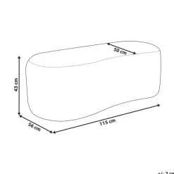 BAYARD - Poef - Groen - Bouclé