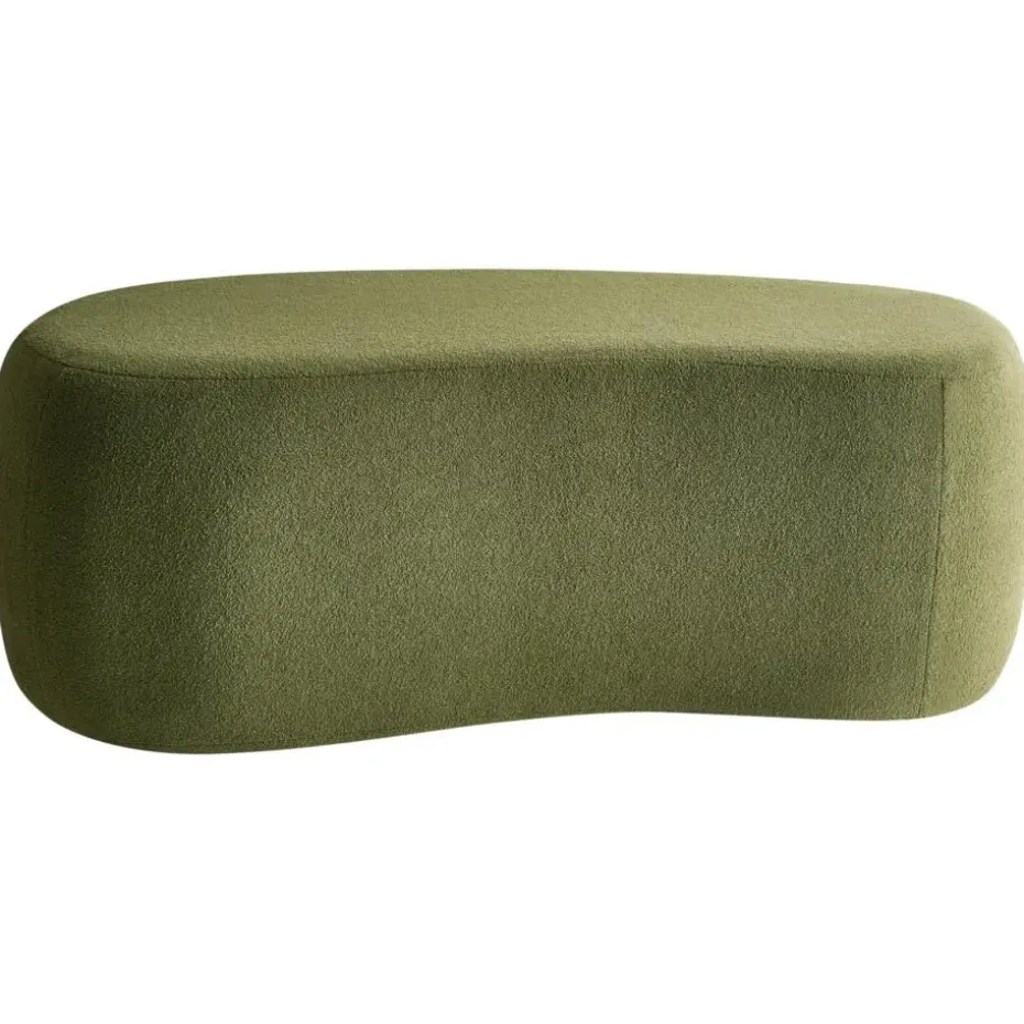 BAYARD - Poef - Groen - Bouclé