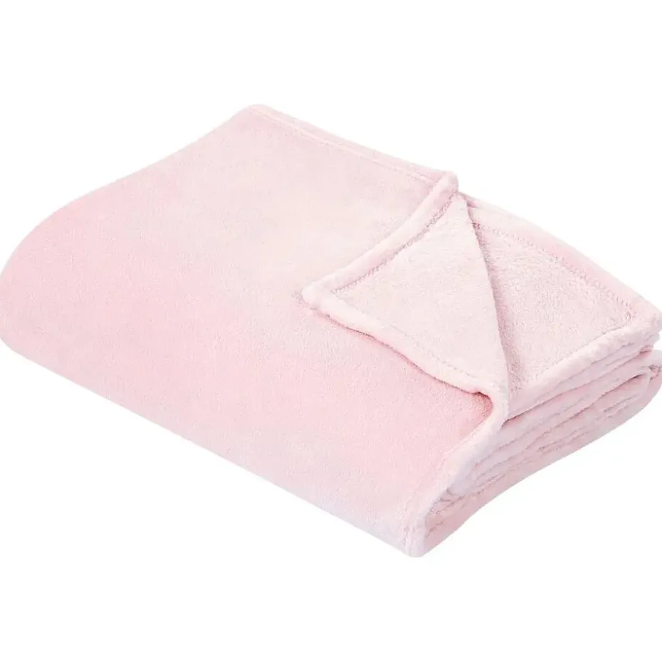BAYBURT - Deken - Roze - 200 x 220 cm - Polyester