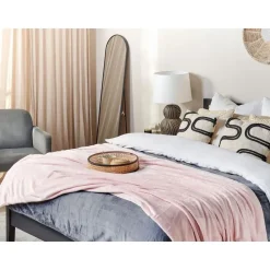 BAYBURT - Deken - Roze - 200 x 220 cm - Polyester