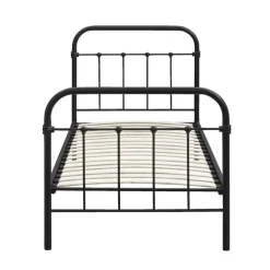 Bed Anne - mat antraciet - 90x200 cm