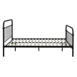 Bed Anne - mat antraciet - 140x200 cm