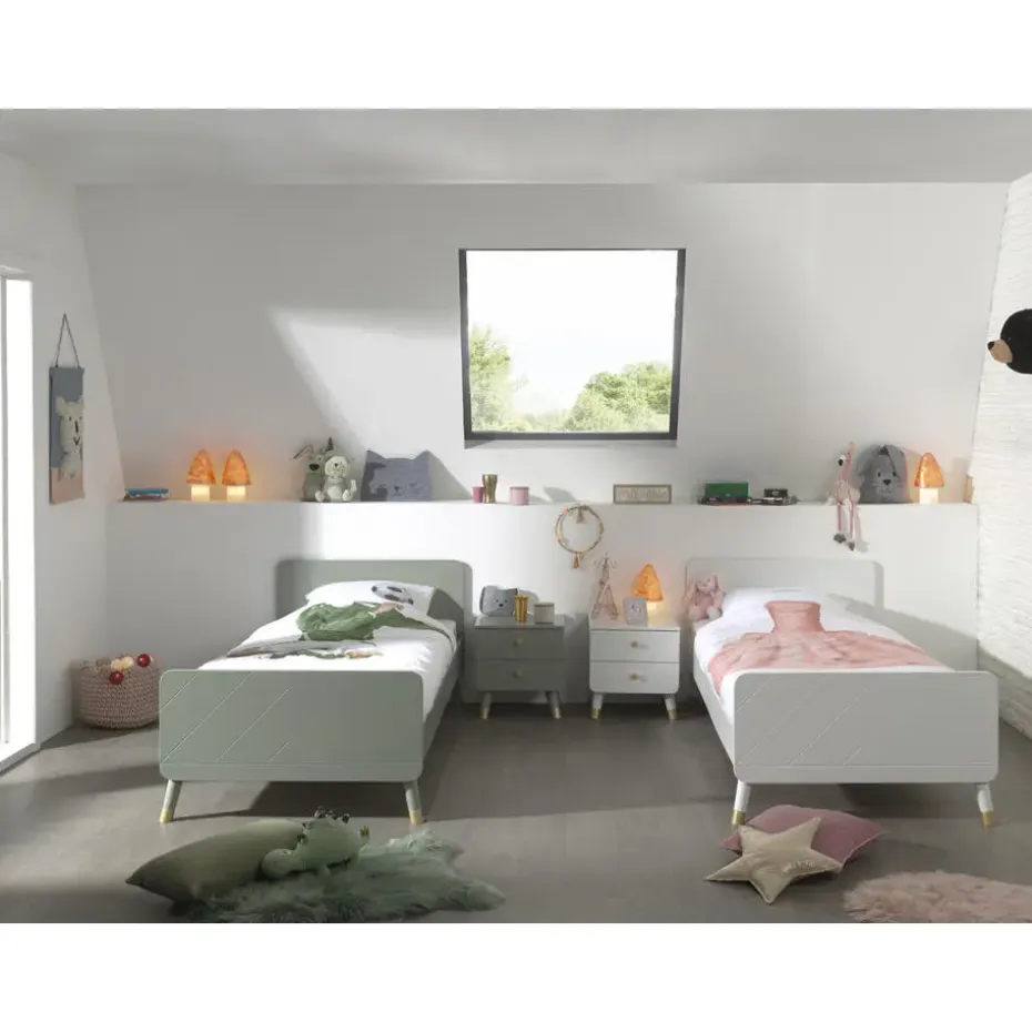 Bed Billy 90x200 - olijfgroen