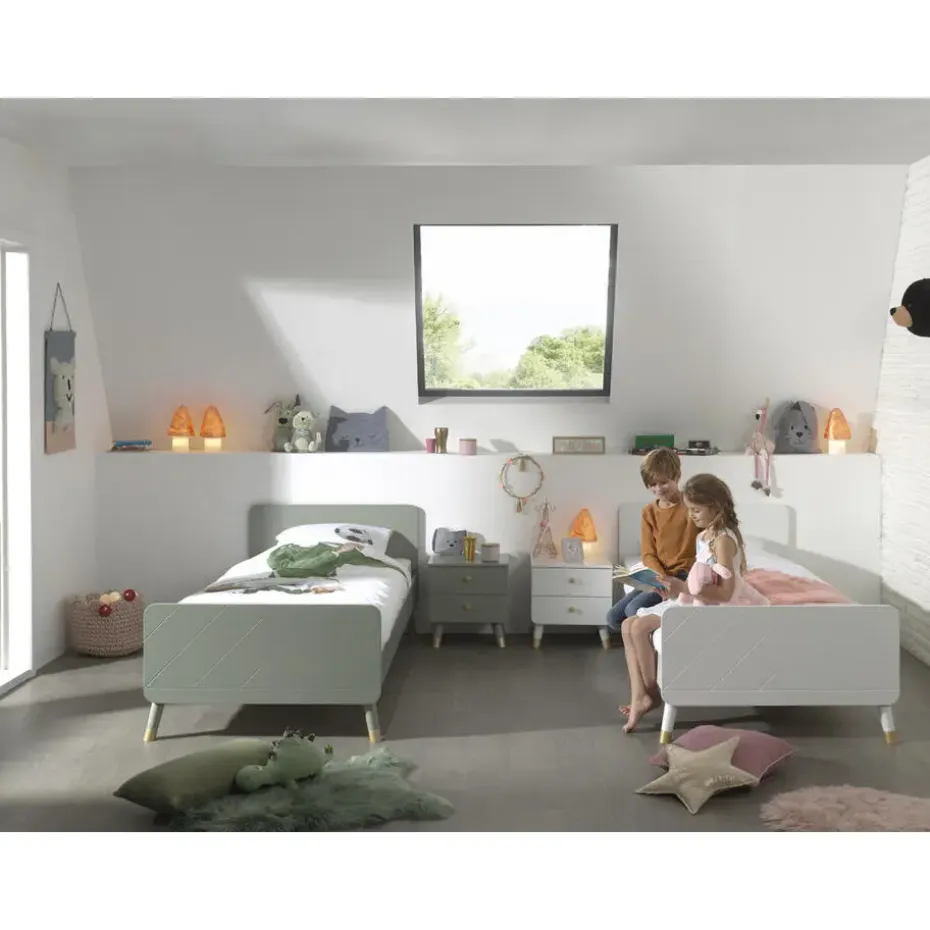 Bed Billy 90x200 - olijfgroen