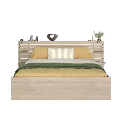 Bed Evi - eikenkleur - 180x200 cm