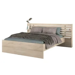 Bed Evi - eikenkleur - 160x200 cm