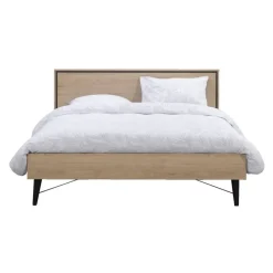 Bed Kansas - eikenkleur - 180x200 cm