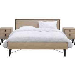 Bed Kansas - eikenkleur - 180x200 cm