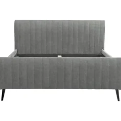 Bed Lieke - grijs/groen - 180x200 cm