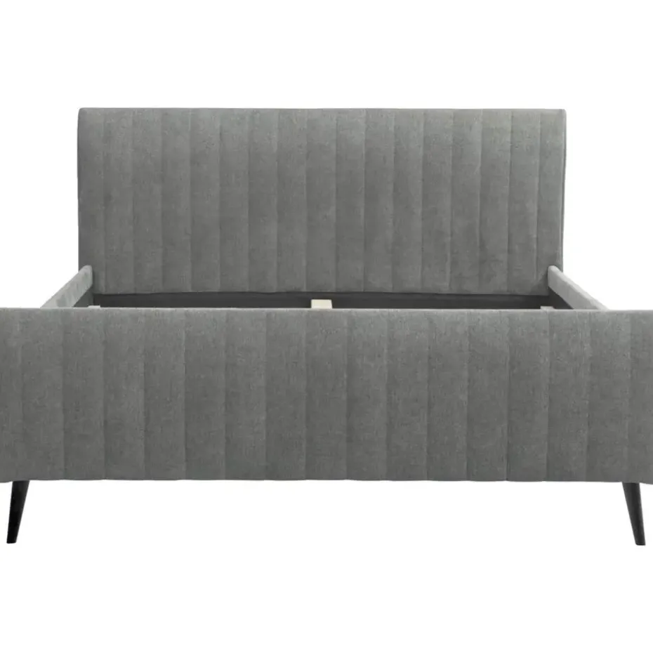 Bed Lieke - grijs/groen - 140x200 cm