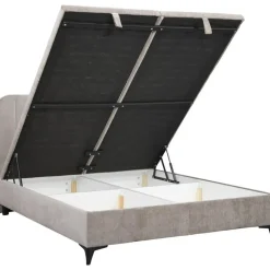 Bed Lizz met opbergruimte - greige - 160x200 cm