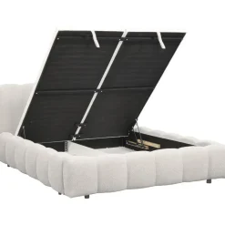 Bed Maudy met opbergruimte - ecru - 180x200 cm