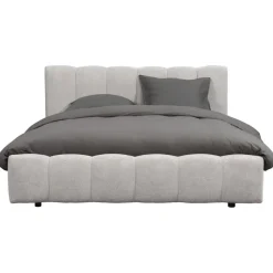 Bed Maudy met opbergruimte - lichtgrijs - 140x200 cm