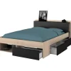 Bed Most 160x200cm - eik/zwart