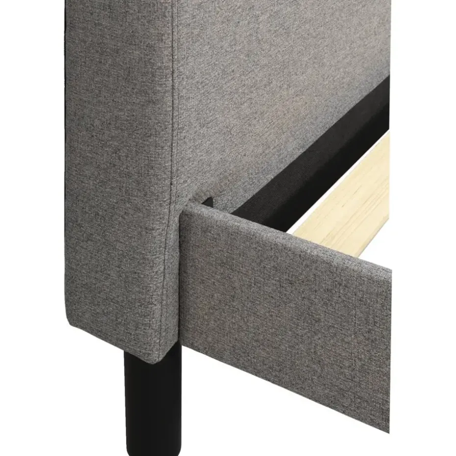 Bed Stijn - grijs - 160x200 cm